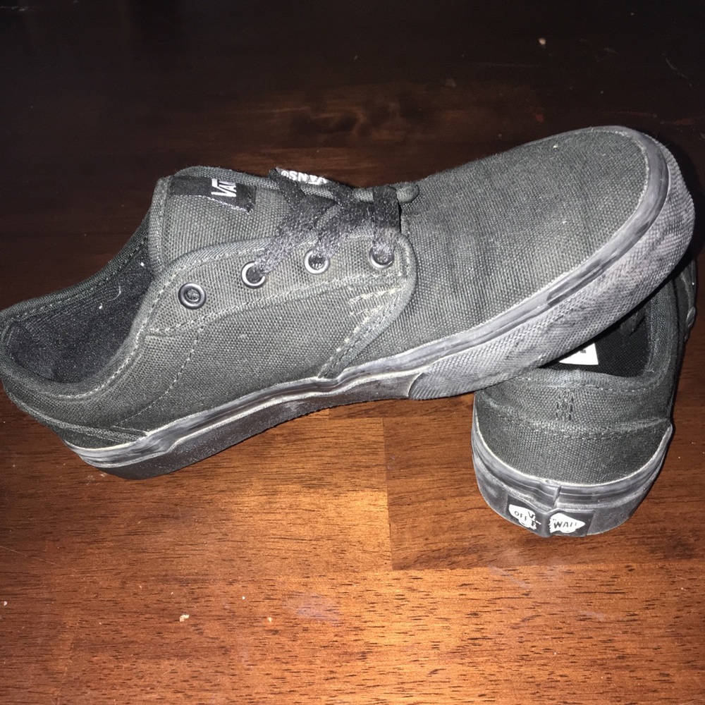 Black Vans Boys size 3